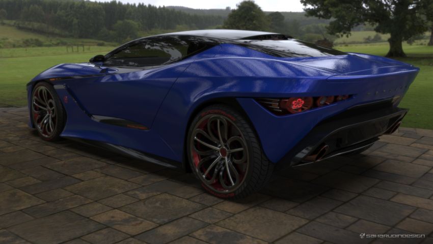 Rekaan konsep kereta sports Malaysia oleh bekas pereka Proton, asas luaran dari Aston Martin DB10 1302864