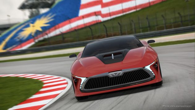 Rekaan konsep kereta sports Malaysia oleh bekas pereka Proton, asas luaran dari Aston Martin DB10