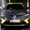 Renault Megane E-Tech Electric pre-production car shown; 217 hp motor, 60 kWh battery; 450 km range