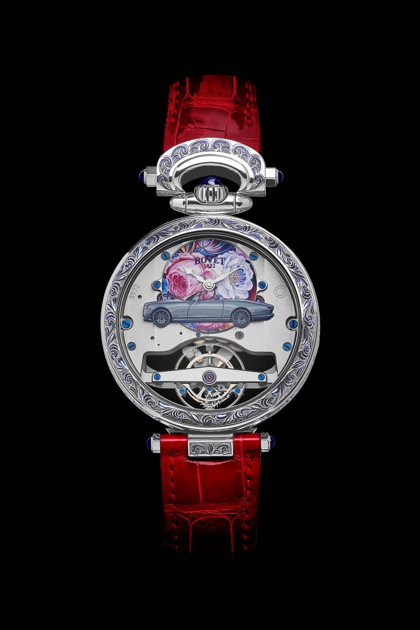 Rolls-Royce Boat Tail bespoke Bovet 1822 timepieces detailed: 18K white gold case, 5-day reserve, tourbillon 1304990