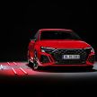 2022 Audi RS3 Sportback and RS3 Sedan debut – 400 PS/500 Nm 2.5 litre TFSI, Torque Splitter rear axle