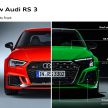 2022 Audi RS3 Sportback and RS3 Sedan debut – 400 PS/500 Nm 2.5 litre TFSI, Torque Splitter rear axle