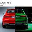 2022 Audi RS3 Sportback and RS3 Sedan debut – 400 PS/500 Nm 2.5 litre TFSI, Torque Splitter rear axle