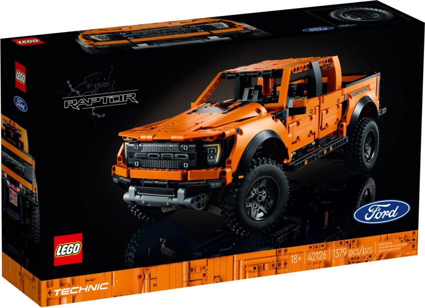 Lego Technic 2021 Ford F-150 Raptor debuts – 1,379 pieces; V6 engine with moving pistons; suspension 1315072