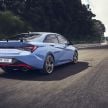 Hyundai Elantra N – 280 PS/392 Nm 2.0L turbo with manual or eight-speed DCT, 0-100 km/h in 5.3 seconds