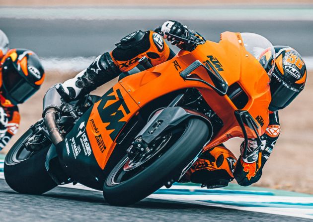 2021 KTM RC 8C limited – track only, 128 hp, 140 kg