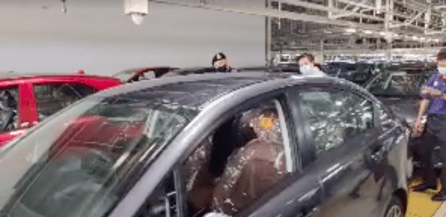 2021 Proton Iriz, Persona facelift accidentally shown in PDRM live video – new 16″ wheels, smoked tail lamps