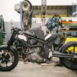 Workhorse Speed Shop builds “Black Swan” and “FTR AMA”, based on Indian Motorcycle FTR flat tracker