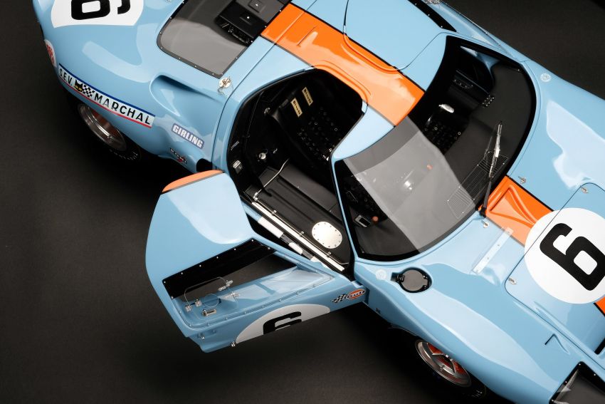 1969 Le Mans-winning Ford GT40 expertly recreated as a 1:8 scale model by Amalgam Collection – RM55k 1321453