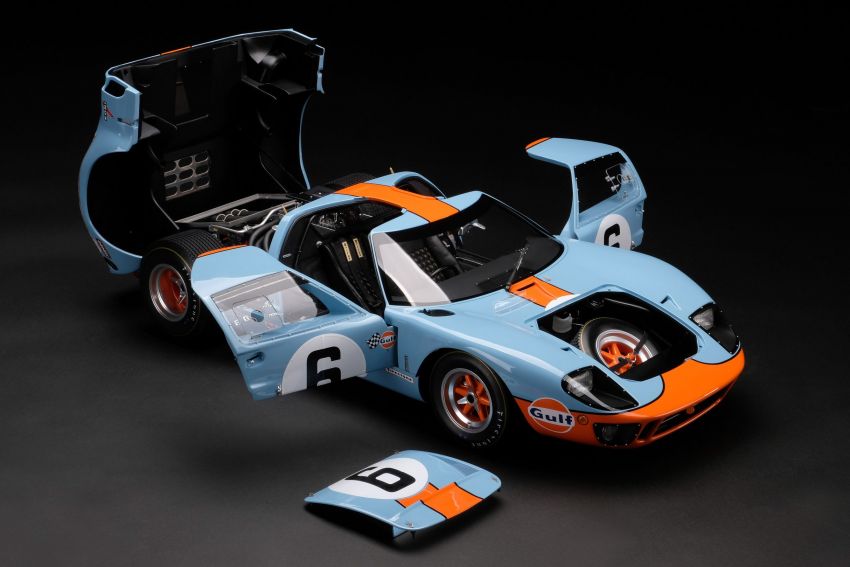1969 Le Mans-winning Ford GT40 expertly recreated as a 1:8 scale model by Amalgam Collection – RM55k 1321456