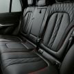 G05 BMW X5, G06 X6 Black Vermillion editions debut with red grilles; matte black G07 X7 edition also shown