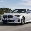 G42 BMW 2 Series Coupé debuts – 2.0 litre petrol and diesel engines; 3.0L M240i xDrive with 374 hp/500 Nm