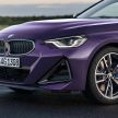 G42 BMW 2 Series Coupé debuts – 2.0 litre petrol and diesel engines; 3.0L M240i xDrive with 374 hp/500 Nm