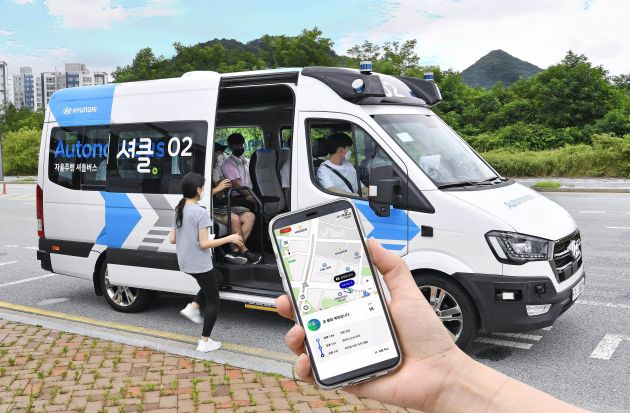 Hyundai to pilot autonomous ‘RoboShuttle’ service in Korea – book rides via app, 20 stops on 6.1 km route