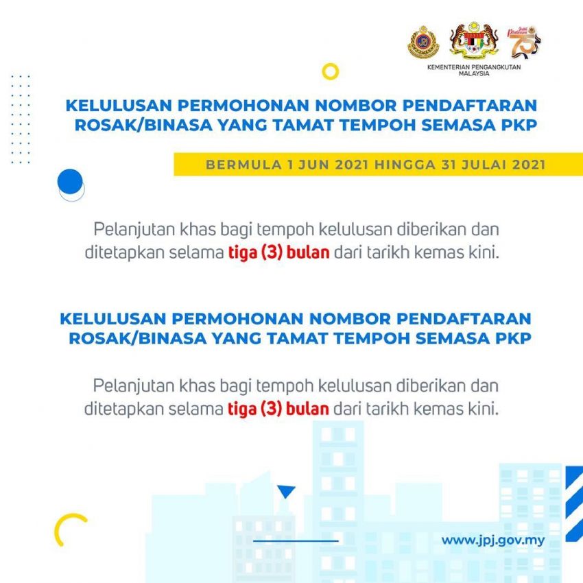 JPJ extends validity for expiring licenses, number plates, Puspakom tests and <em>tukar hak milik</em> process 1317311