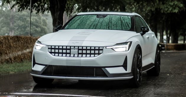 Experimental Polestar 2 debuts at Goodwood Festival of Speed – 476 PS; chassis, styling improvements