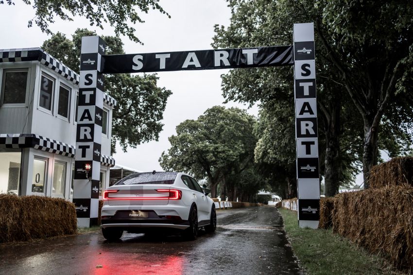 Experimental Polestar 2 debuts at Goodwood Festival of Speed – 476 PS; chassis, styling improvements Image #1317230