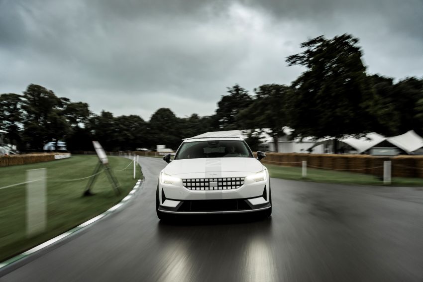 Experimental Polestar 2 debuts at Goodwood Festival of Speed – 476 PS; chassis, styling improvements Image #1317224