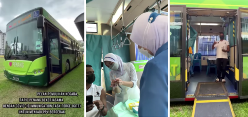 Rapid Penang bus serves as mobile vaccination centre 1324420