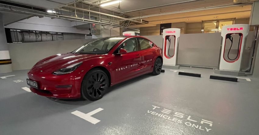 Tesla Superchargers now available in Singapore mall 1322481