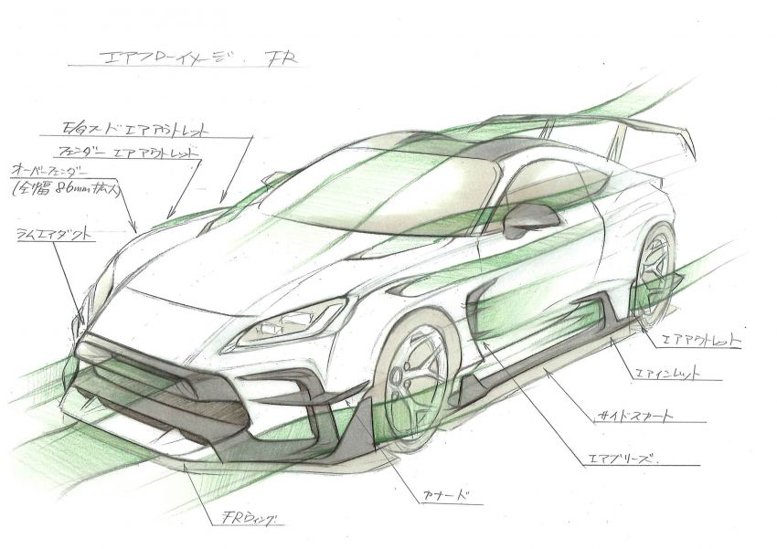 Toyota GR86 gets GR Parts bodykit, suspension, wheels and brakes; GR Parts Concept also shown 1325140