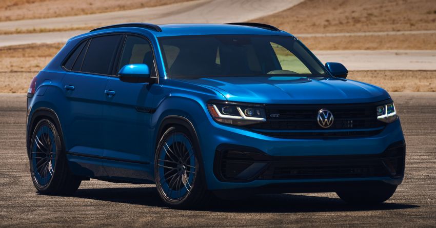 Volkswagen Atlas Cross Sport GT Concept revealed – 300 hp SUV, coilover suspension, Kingfisher Blue Image #1322612