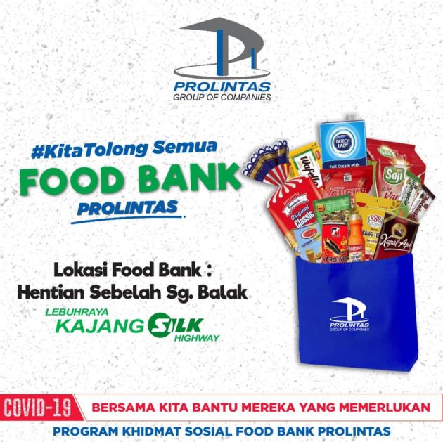 Prolintas sediakan <em>food bank </em> di 6 jajaran lebuhrayanya