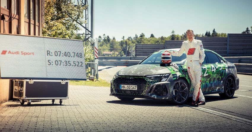 Audi RS3 – kereta kompak terlaju di Nürburgring; 8 saat lebih pantas dari Mercedes-AMG A 45 S W177! 1326418