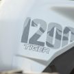 2021 Triumph Tiger 1200 Desert, Alpine editions shown