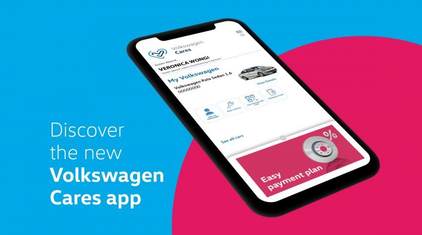 Aplikasi mudah alih Volkswagen Cares dikemaskini 1325649