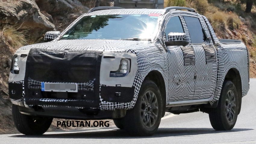 SPYSHOTS: 2022 Ford Ranger gets Maverick front end, plug-in hybrid powertrain with 367 PS and 680 Nm 1327841