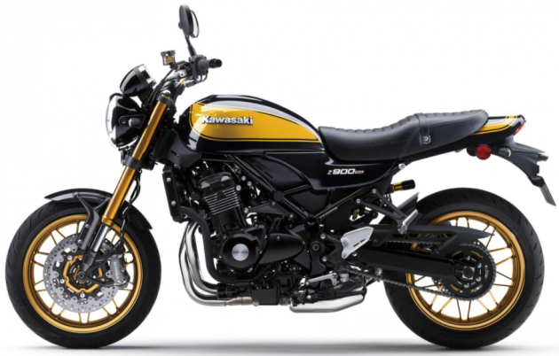 Kawasaki Z900RS diperbaharui – skema warna baru, suspensi belakang Ohlins, fork USD boleh laras