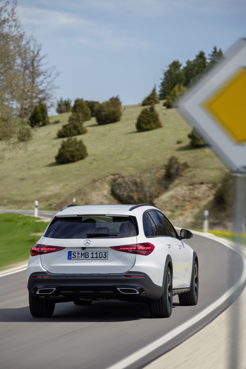 Mercedes-Benz C-Class All-Terrain 2022 didedah – wagon X206 rupa SUV, tinggi kendalian lebih 40mm 1332190