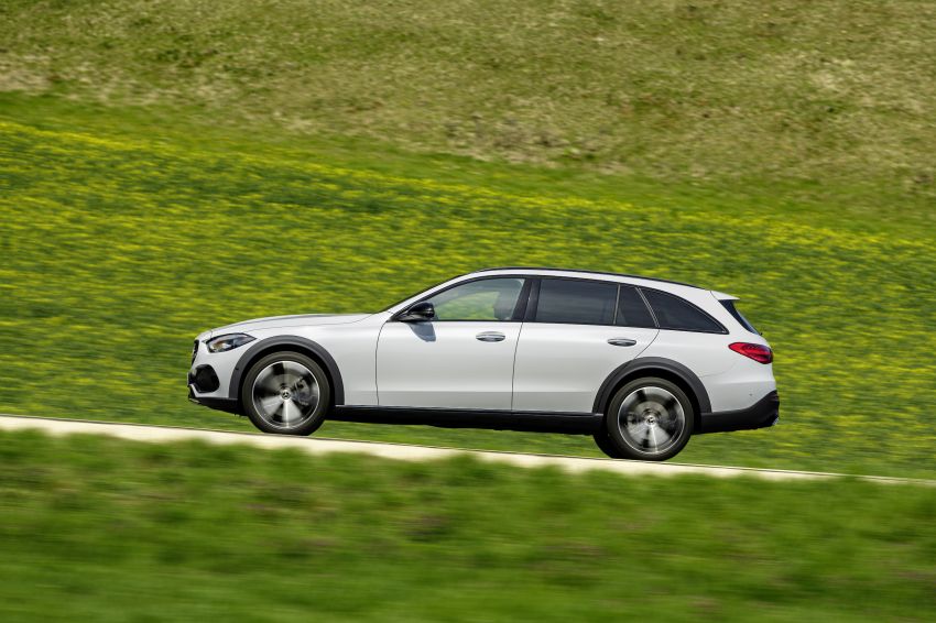 Mercedes-Benz C-Class All-Terrain 2022 didedah – wagon X206 rupa SUV, tinggi kendalian lebih 40mm 1332193