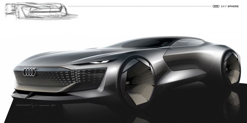 Audi skysphere concept revealed – 632 PS electric roadster with variable wheelbase, autonomous driving 1328799