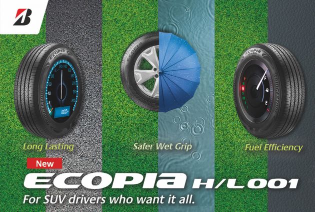 Bridgestone Ecopia H/L 001 launched in Malaysia – eco tyre for SUVs, 15 to 18-inch sizes, from RM294
