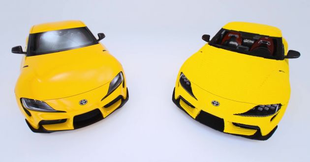 Toyota and Lego built a life-sized GR Supra replica that drives – 28 km/h; 477,303 pieces; 2.4k hours build time