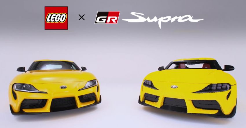 Toyota and Lego built a life-sized GR Supra replica that drives – 28 km/h; 477,303 pieces; 2.4k hours build time 1330407