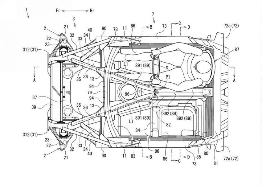 Mazda sports coupé structure sighted in patent filings 1328292