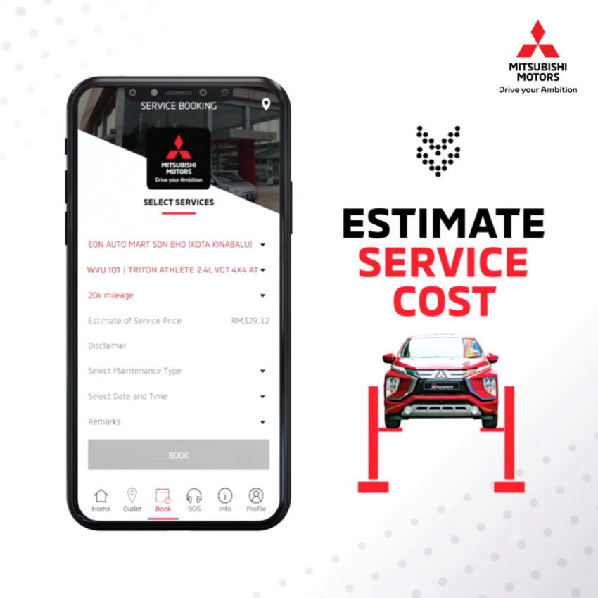 Mitsubishi Connect MY mobile app updated – service status notifications; road tax, insurance reminders 1328248