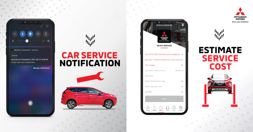 Mitsubishi Connect MY mobile app updated – service status notifications; road tax, insurance reminders 1328270