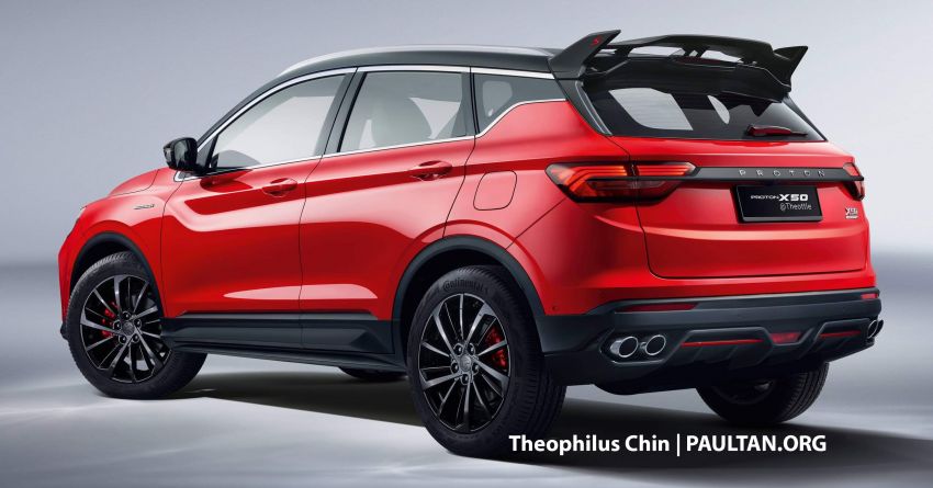 Proton X50 facelift rendered based on latest Geely Binyue Pro – bolder front bumper, sporty rear spoiler 1325338