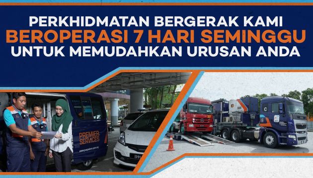 Khidmat trak dan van bergerak Puspakom kini beroperasi 7 hari seminggu, dari Isnin hingga Ahad