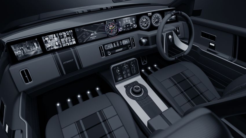 Proton Saga Knight concept – new interior pics, modern retro vibe with full-width digital dashboard Image #1337681