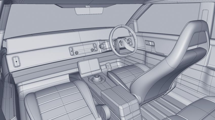 Proton Saga Knight concept – new interior pics, modern retro vibe with full-width digital dashboard 1337684