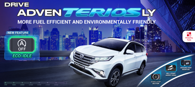 Daihatsu Terios gets more features in Indonesia – Aruz sister LSUV now with Eco Idle, VSC across the range