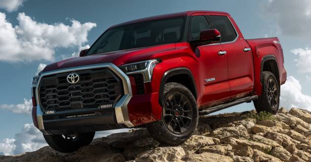 2022 Toyota Tundra – full-sized pick-up debuts with 3.5L twin-turbo V6, 10-spd auto; up to 437 hp, 790 Nm!