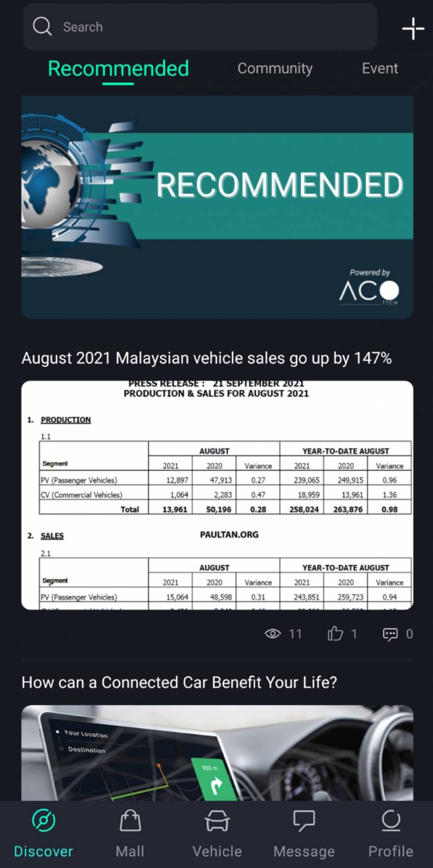 ACO Tech launches ATLAS – Malaysian-developed OS for cars; Android 9-based; connected with telematics 1353456
