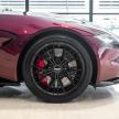 Aston Martin Vantage ‘Liquid Crimson’ in Malaysia – first unit here with the 70th anniversary ‘vaned’ grille