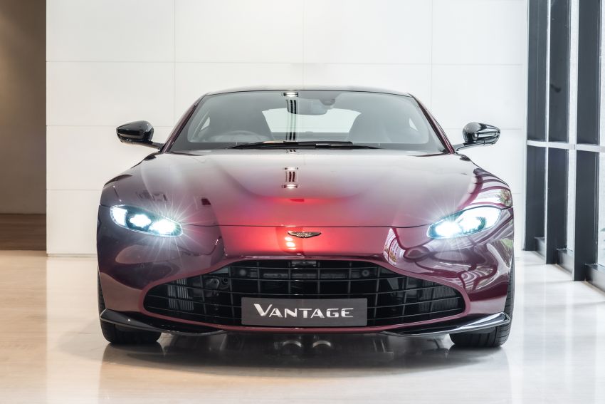 Aston Martin Vantage ‘Liquid Crimson’ in Malaysia – first unit here with the 70th anniversary ‘vaned’ grille 1339801